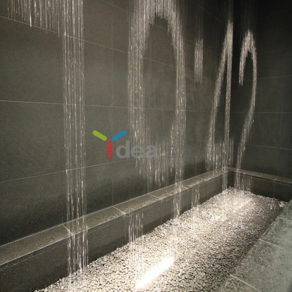 make outdoor indoor use digital rain water curtain with pattern and words