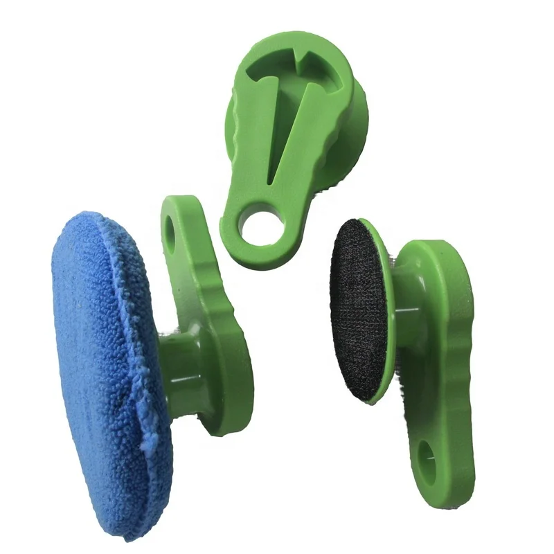 
Microfiber applicator pad with plastic handle 