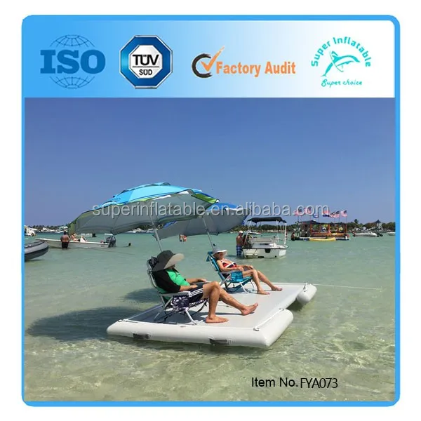 Классический дизайн, плавающий рыболовный остров, надувная плавающая лодка, док-платформа