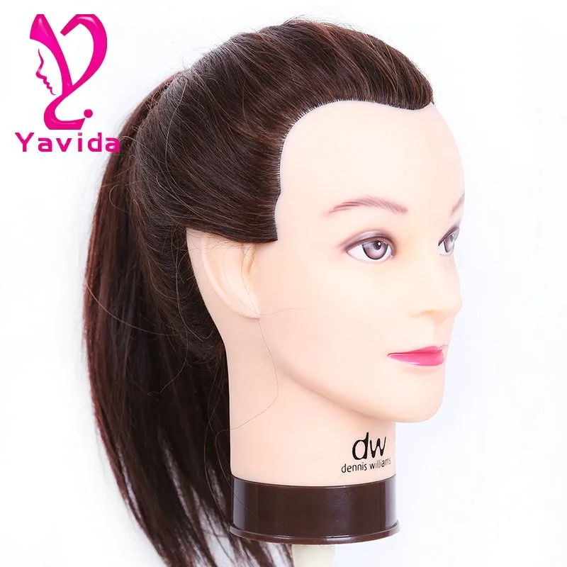 
wholesale mannequin head natural hair training head /hair dressing mannequin doll 