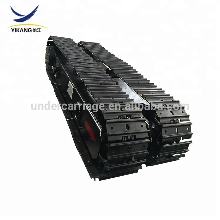 Hot-sale  crane machine chassis parts crawler undercarriage with rubber track