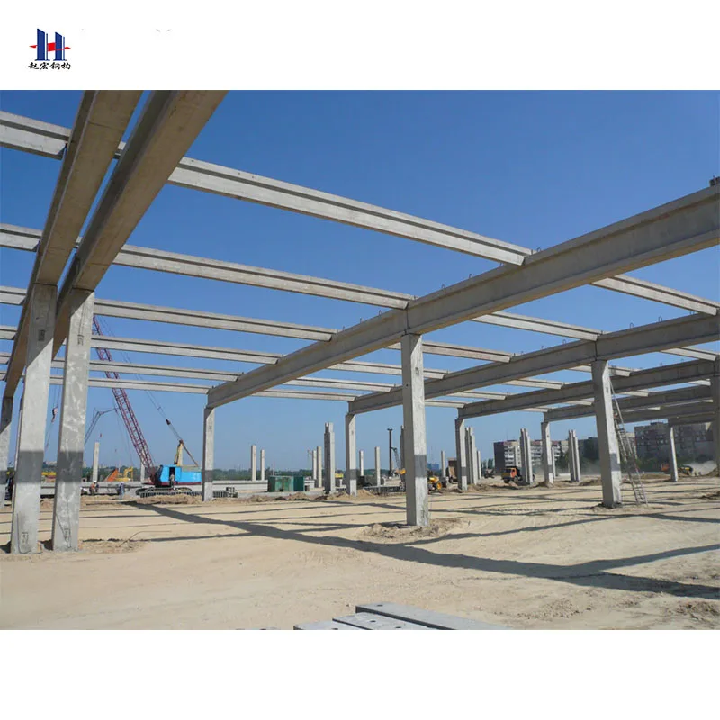Fast construction galvanized  steel structure building for warehouse / workshop / plant