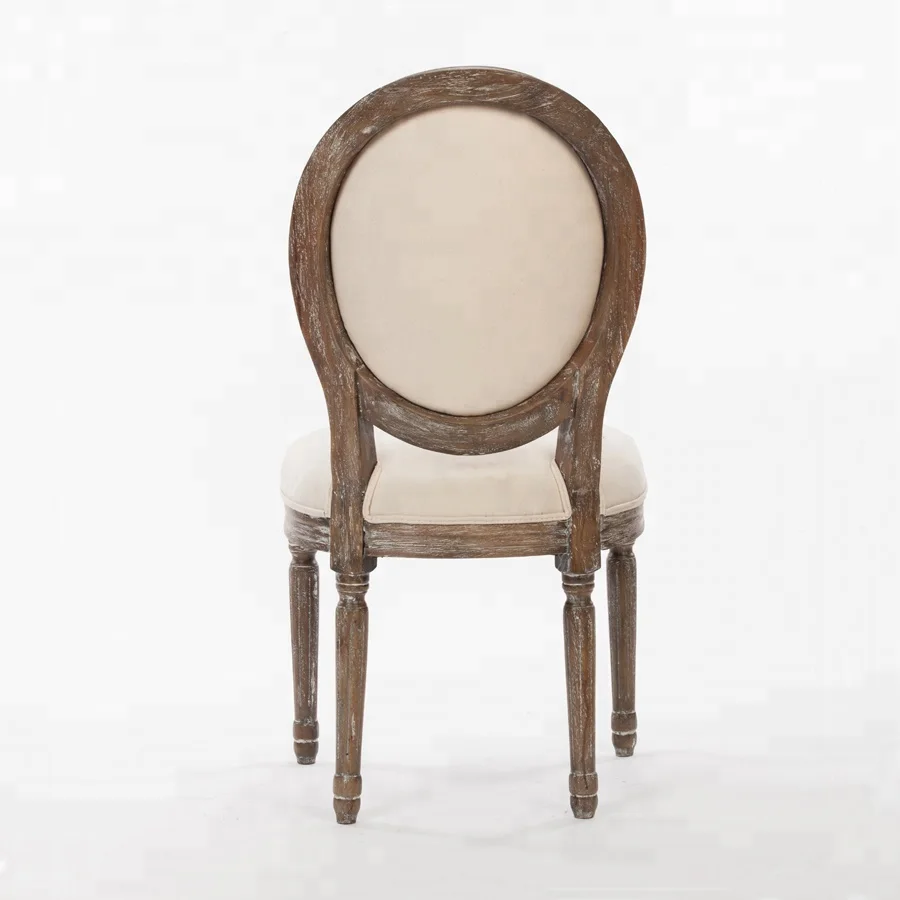 Винтажный дизайн, деревянная рама для столовой, ресторана, комнаты, из массива дерева, во французском стиле, круглый стул люиса Xvi