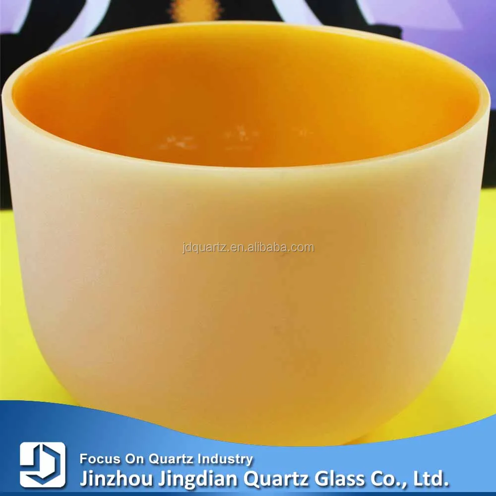 8-14inch Seven color(Primary colour) high purity crystal chakra quartz singing bowl with perfect note C D E F G A B