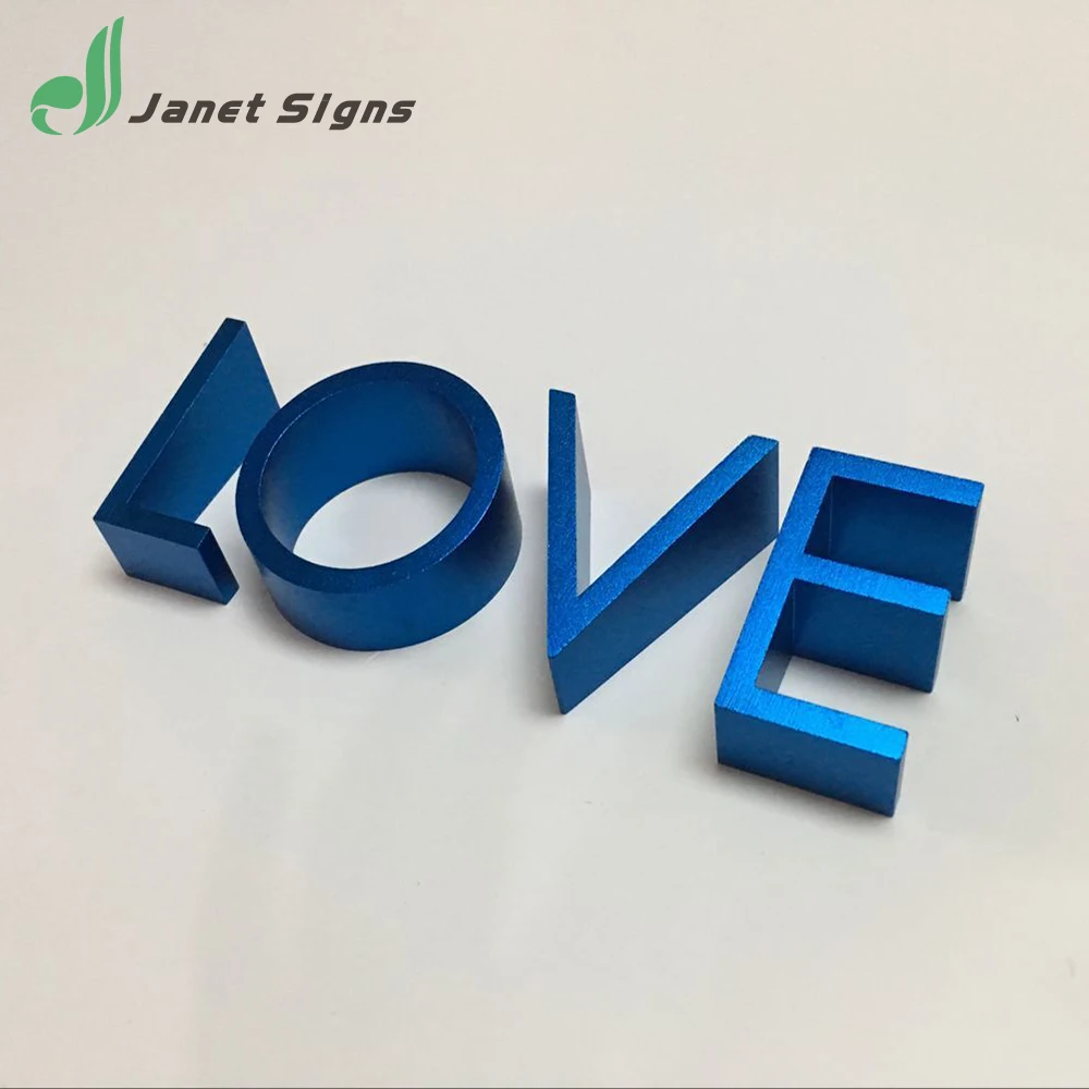 
High quality metal letters and numbers for house number lobby sign 