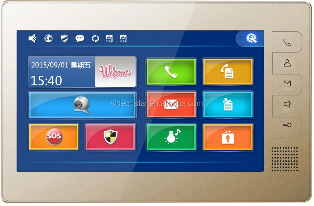 2 wire video door phone TCP/IP video door phone intercom