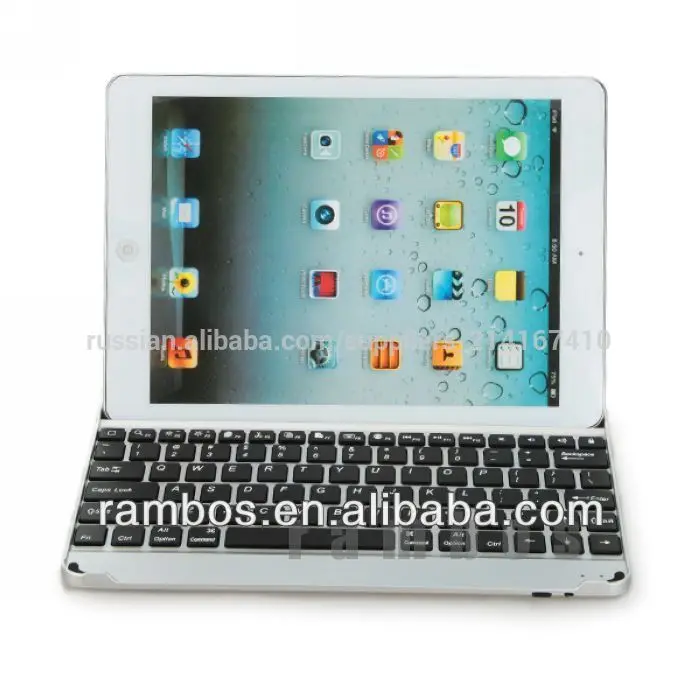 Christmas Gift Aluminum Alloy Bluetooth Keyboard Case Cover for iPad Air for iPad 5