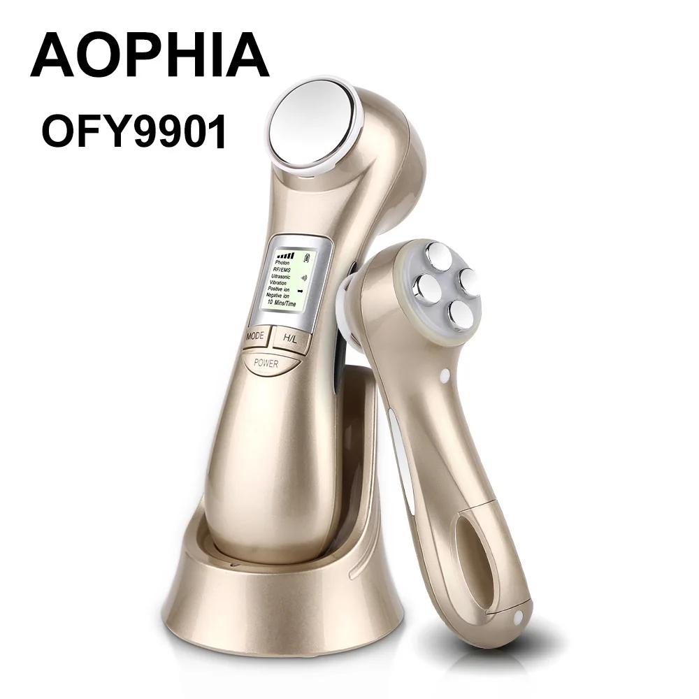 Радиочастотный аппарат для мезотерапии кожи лица, светодиодный фотонный прибор для ухода за кожей лица, подтяжка лица