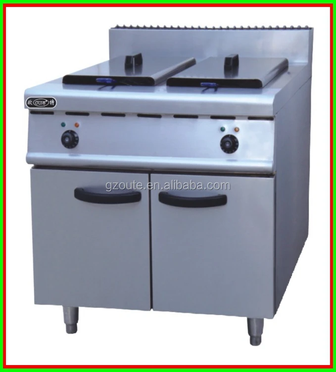Commercial Free Standing Electric French Fryer with cabinet (OT-26L-3)