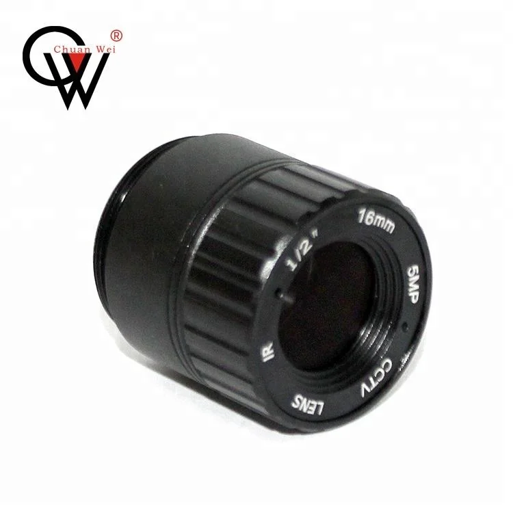 16mm 5MP F1.8 CS Mount Fixed Lens CCTV Camera Lens