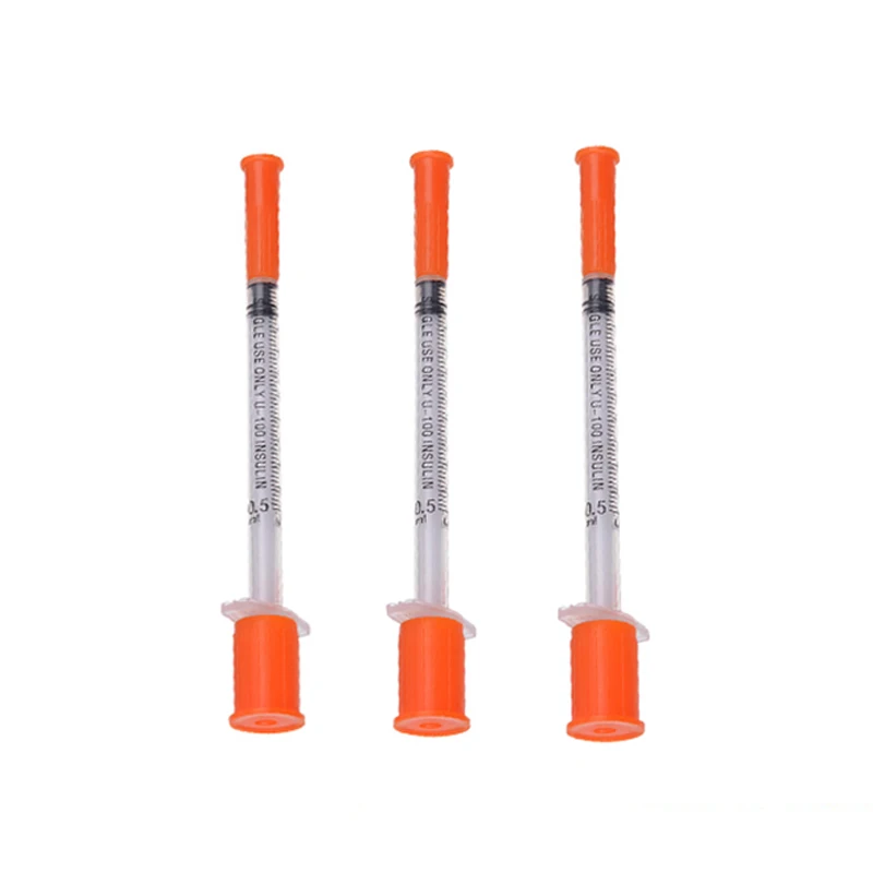 Disposable Syringe Plastic Insulin With Fixed