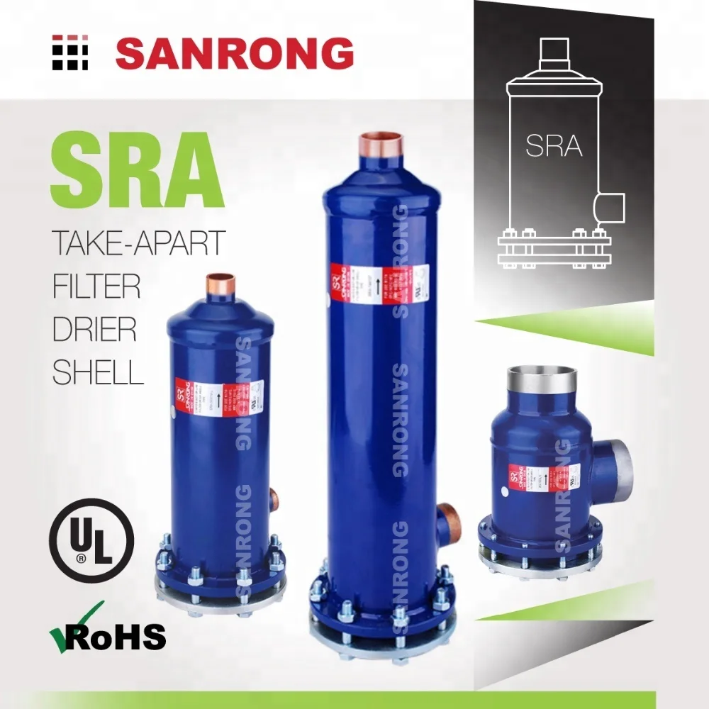 SRA-40017 ADKS 40017T 032105 DCR 40017s 023Z4003 C-40017-G Take-Apart Suction and Liquid Line Filter Drier Shell