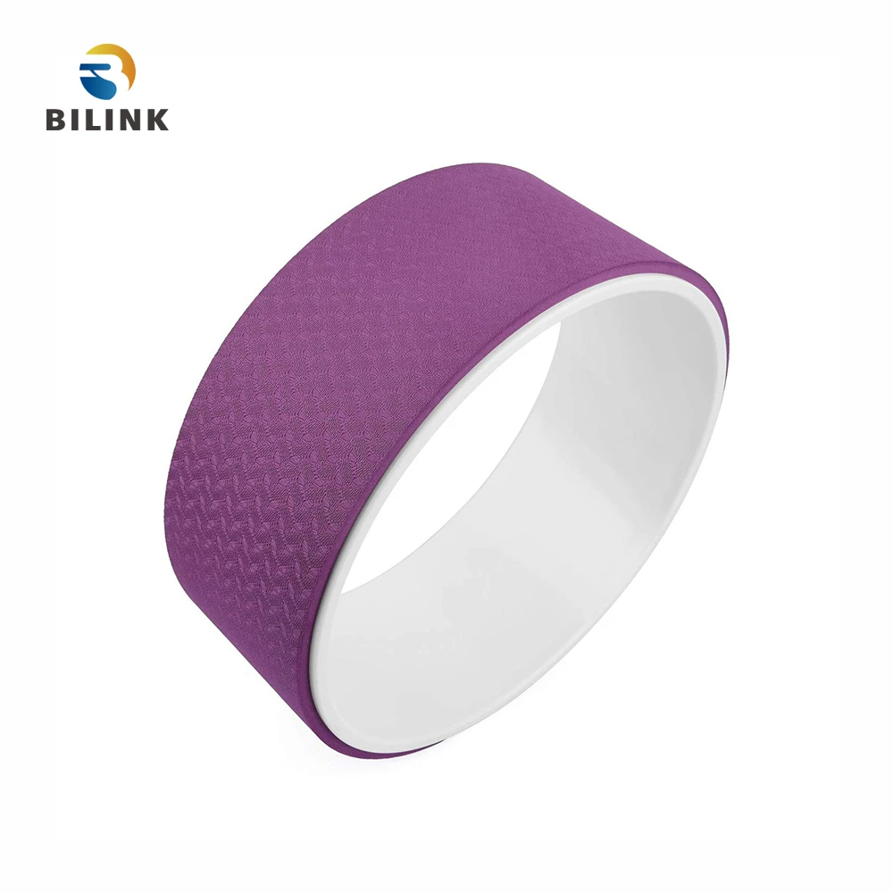 Bilink Surpassing competitive products in both quality and thickness 32x13cm TPE and ABS yoga wheel fitness