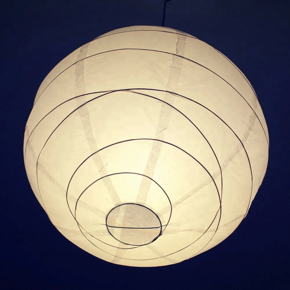 
Wholesale Handmade Hanging White Round Tissue Lamp Led Paper Lantern 