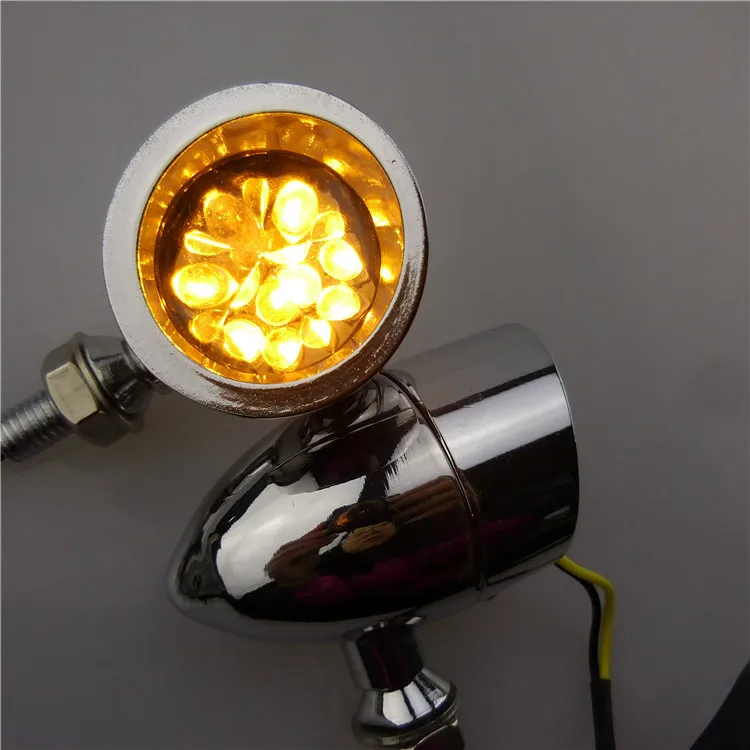 Motorcycle LED Turn Signal Lights Blinker Front Rear Lights for Motorbike eBike Dirt Street Bike