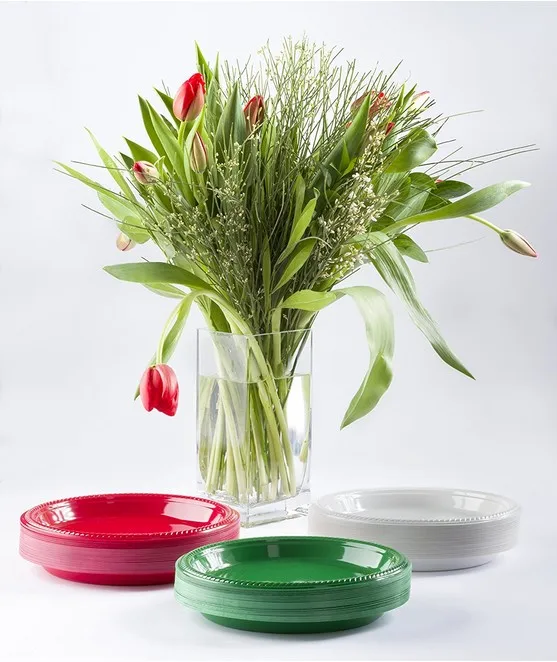 7' Wedding Disposable Plastic  Plates  Tableware dishes