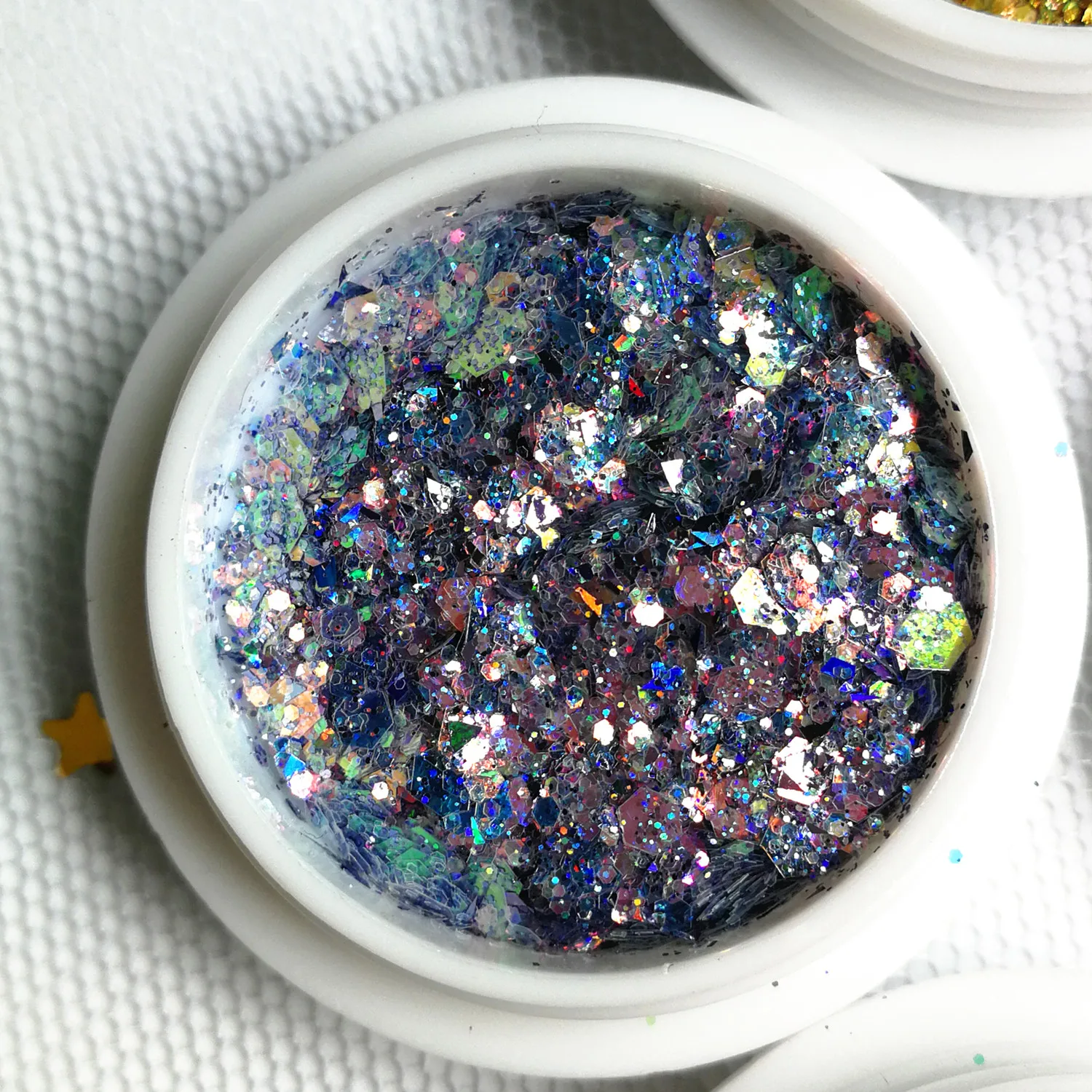 Hot sale nail art mixed hologram 8colors nail art mixed glitter decoration