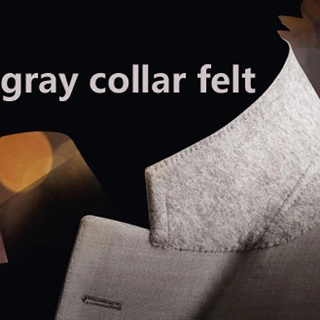Under collar felt fabric Garment accessories multi-color suit collar bottom collar felt nonwoven