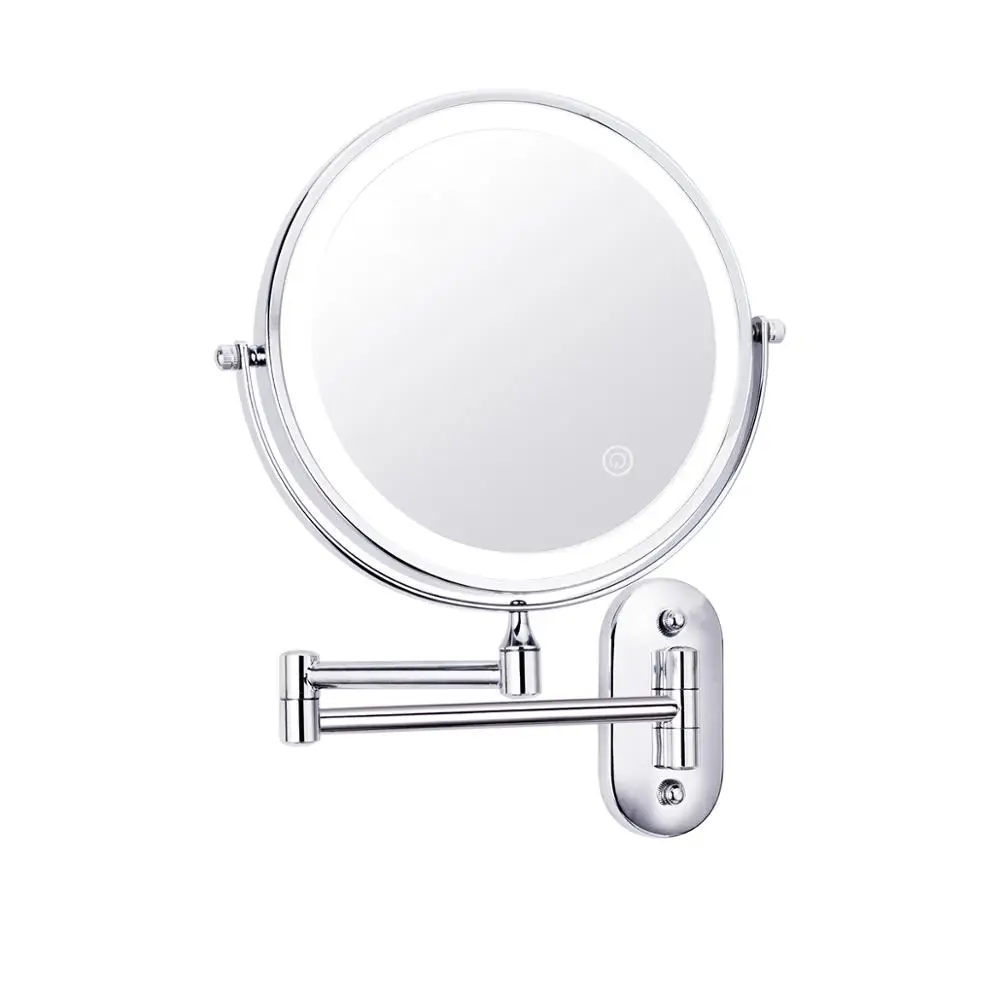 
Espejo Led Cordless Dual Sides Hotel Bathroom Lighted Vanity Makeup Mirror 