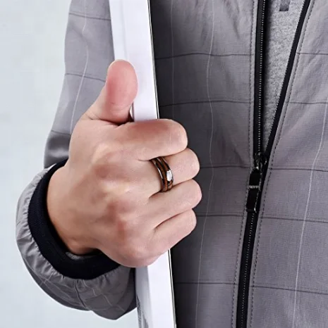 ring Wooden For Men Band  Tungsten Carbide jewelry Set wholesales rings