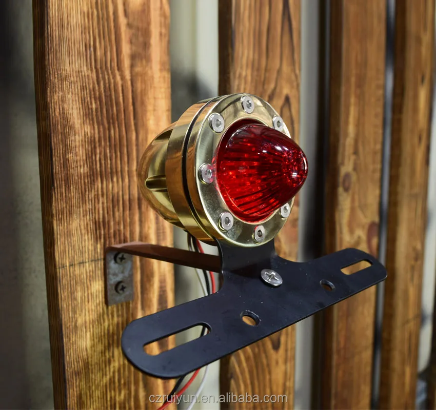 Round Led brake tail light new motorcycle custom Stop Lamp for Harley Cafe Racer