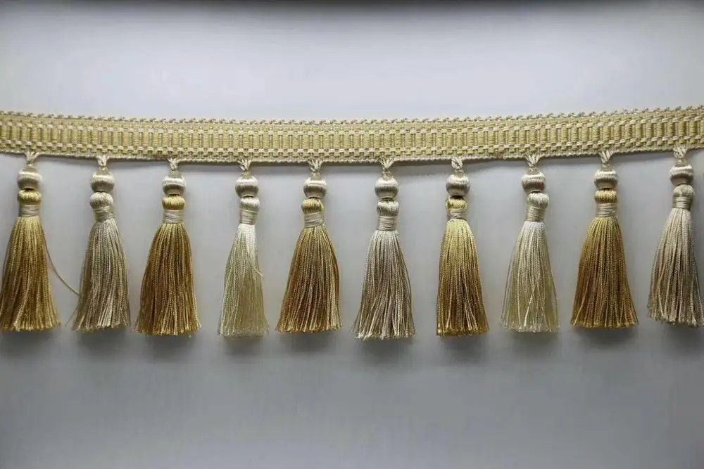 
Decorative wholesale fashion 10cm tassel fringe for curtain 