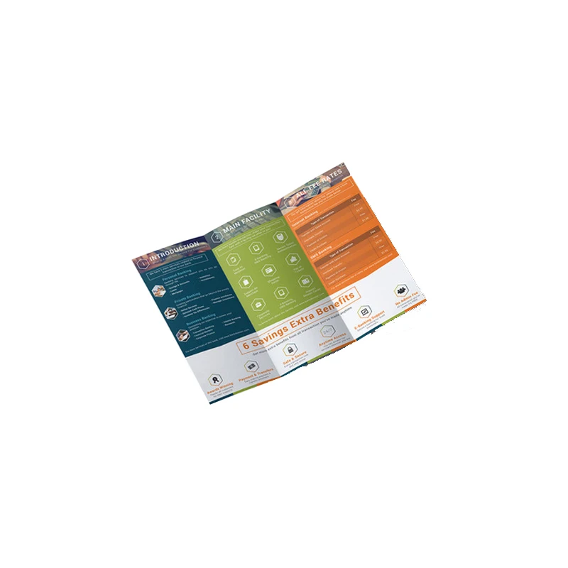 Custom printing booklet catalogue flyers leaflet paper brochure