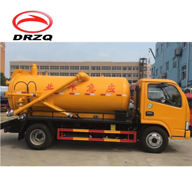 Dongfeng, вакуумный септический резервуар 4*2, грузовик для всасывания сточных вод на продажу