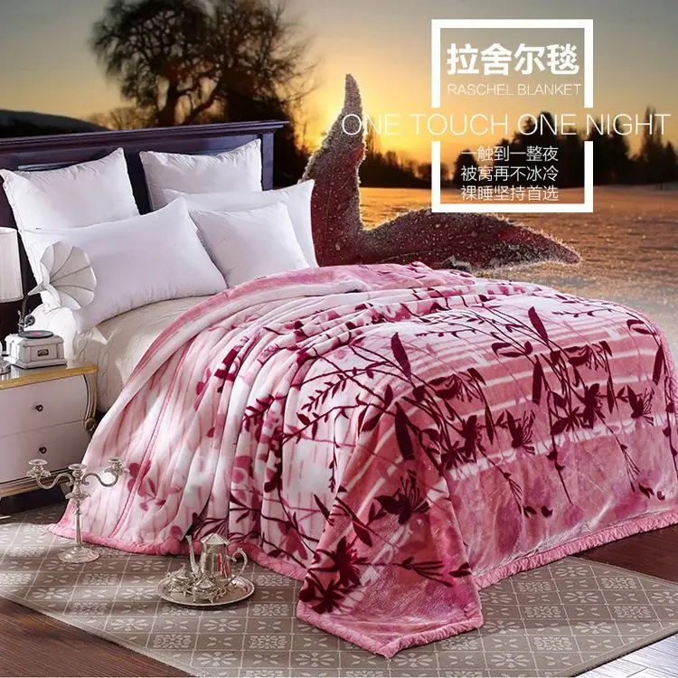 
100% polyester printed 100flannel fleece wrapping flannel blanket with customized 