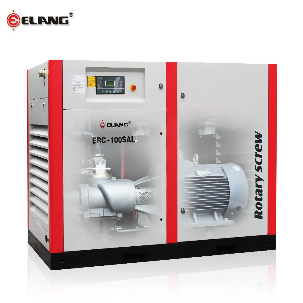 100Hp 75Kw Муфта с прямым приводом Винтовой воздушный компрессор с инвертором