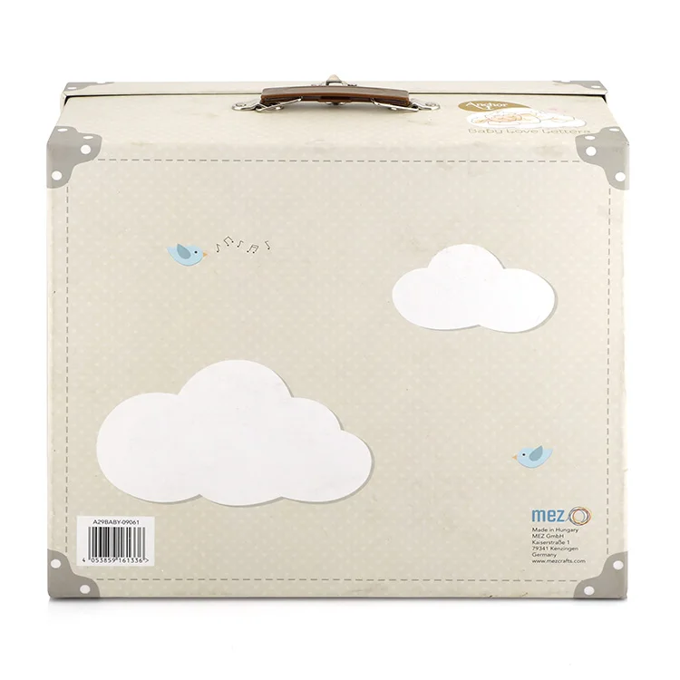Cute Carton Baby Products Packaging Box Custom Children Suitcase Shaped Cardboard Gift Box