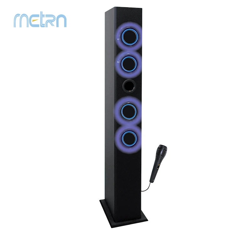 2018 New design loud sound multimedia 2.1 wooden wireless tower speaker