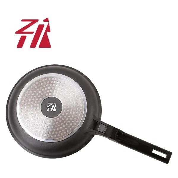 2023 Non Stick Fry Pan Cookware 20CM  Aluminum Alloy Black Marble Coating Fry Pan Customizable