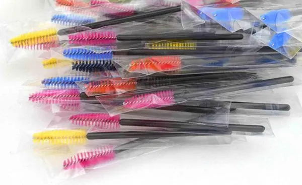 Nylon Eyelash Extension Brush Mascara Wand Plastic Eyebrow Mascara Brush