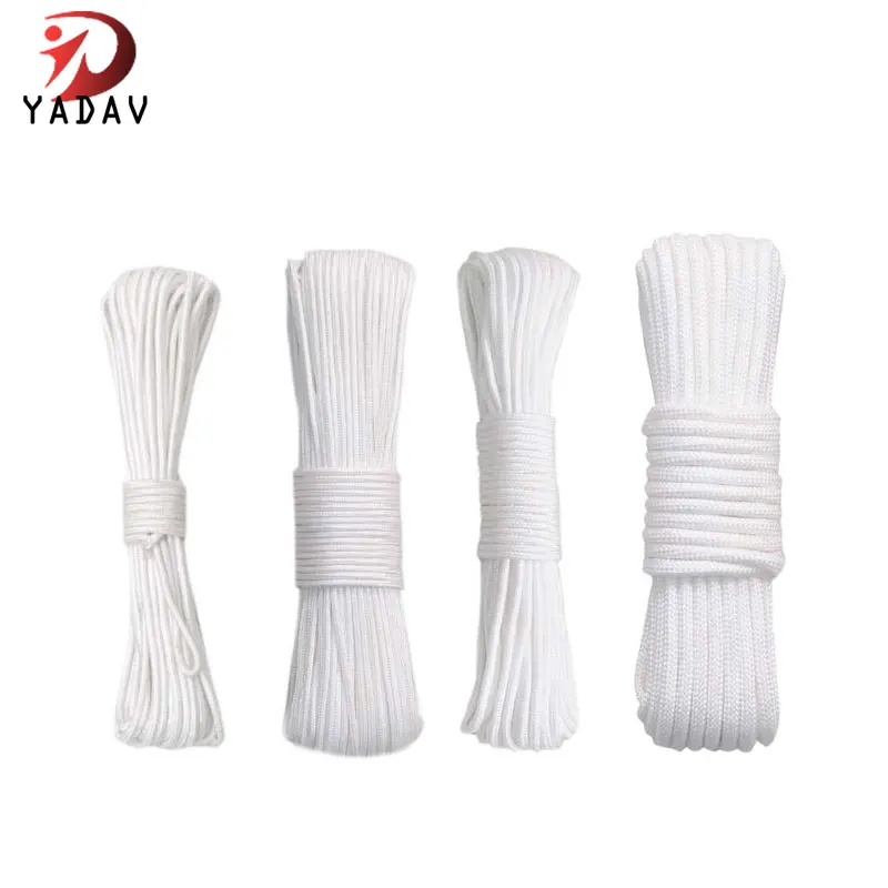 Twisted double braided polyester rope