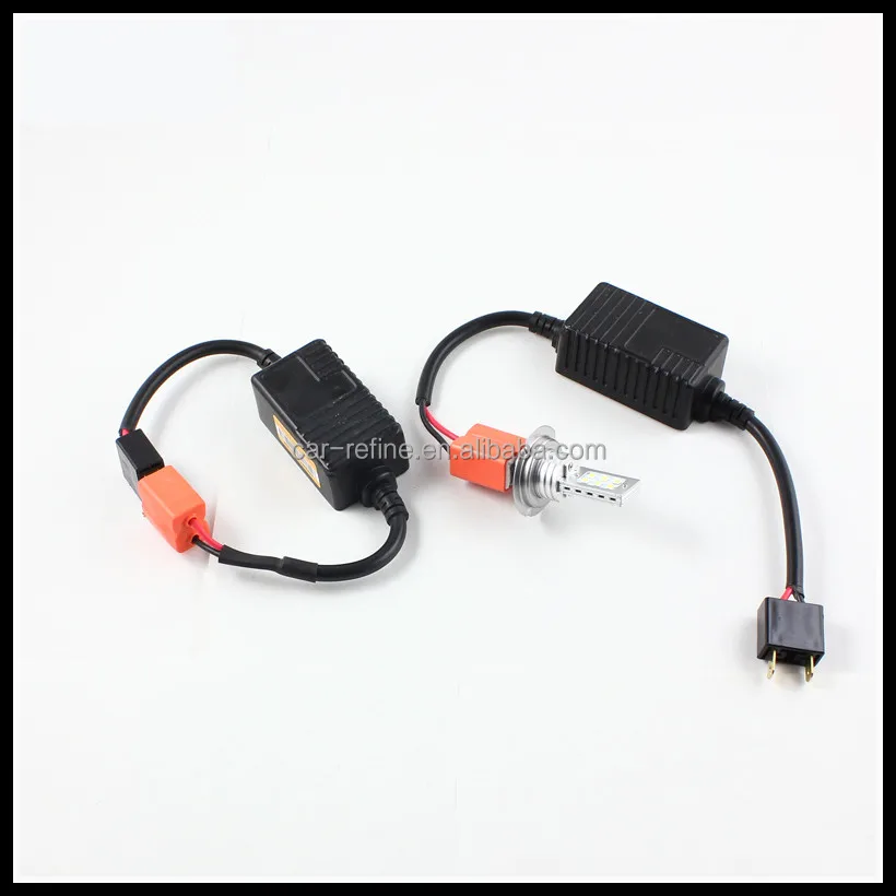 error free H7 led headlight car fog lamp canceller LED Warning Canceller Decoder for bmw f10 f30 led decoder warning resistor