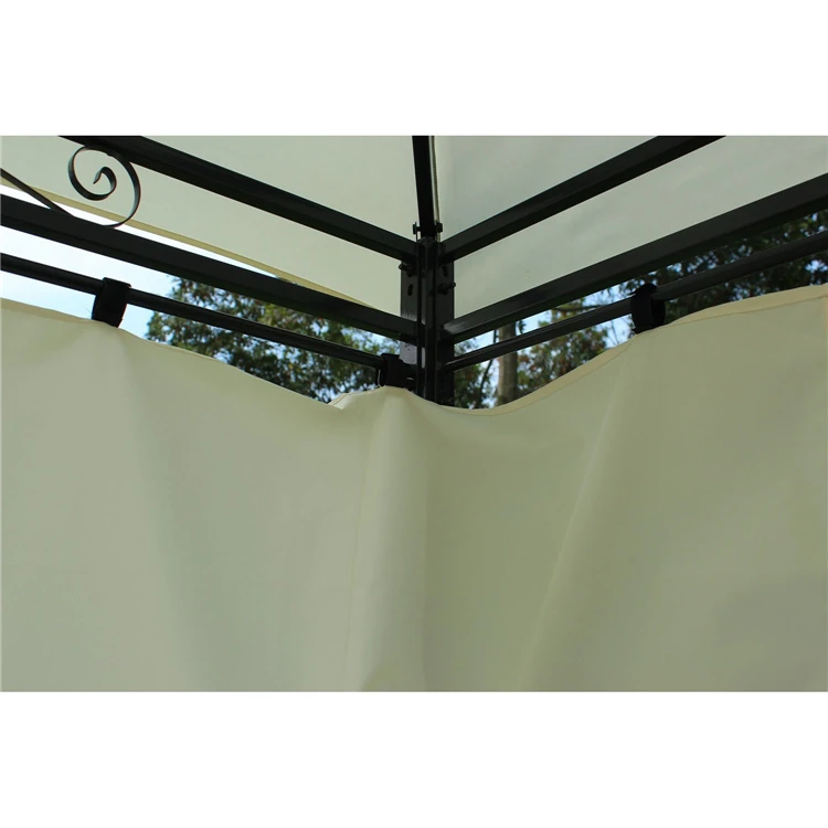 Outdoor Canopy Tent Pergola Metal Roof 3X4X2.65M Gazebo