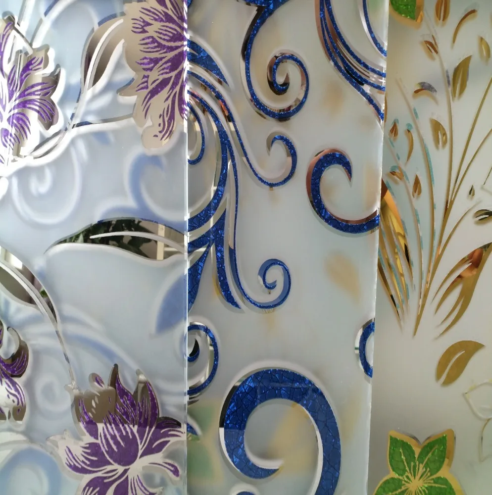 China Supplier Custom Shape 5mm Decorative Glass wall art Used For Decoration