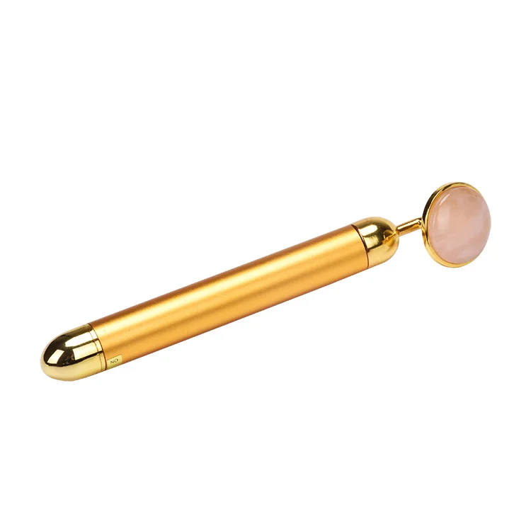 Jade Vibration Energy Beauty Bar Massager 24K Gold Facial Jade Beauty Bar