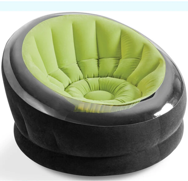 Round  flock inflatable sofa chair bbl inflatable sofa inflatable lounger air sofa