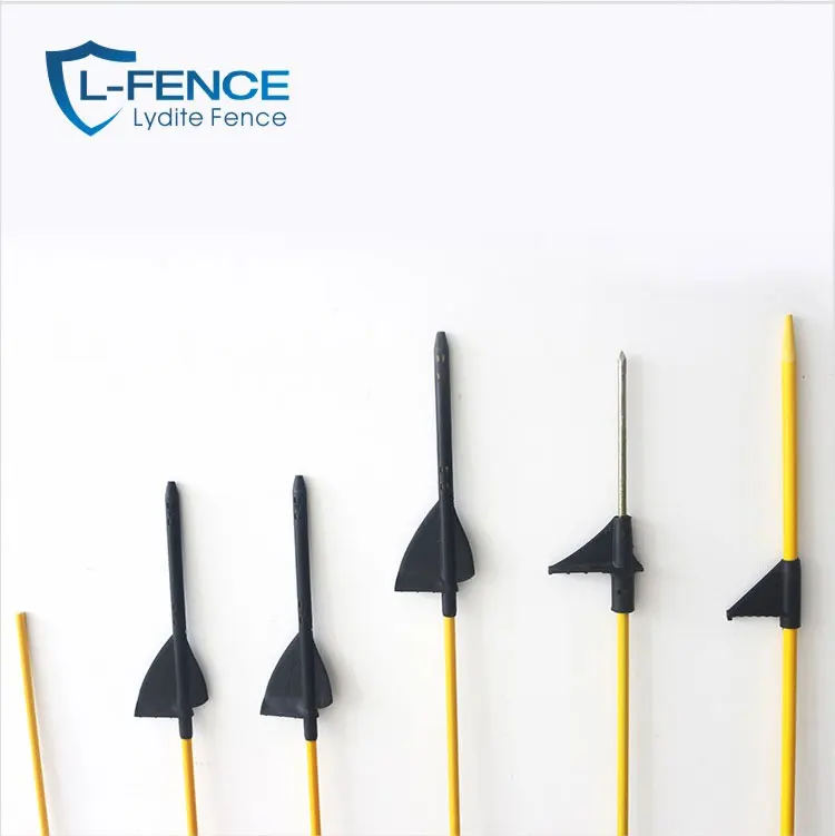 Adjustable Insulator Fiberglass Fence Post For Wire Mesh Netting Electric Fence Posts