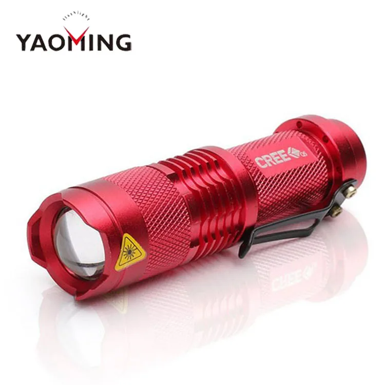 Tactical Lamp 3w 300lm Adjustable Focus Zoomable Torch Light 3 Modes Handheld Mini Q5 LED Flashlight