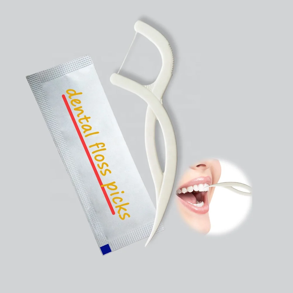 Individually Wrapped Dental Floss Material Dental Floss Pick