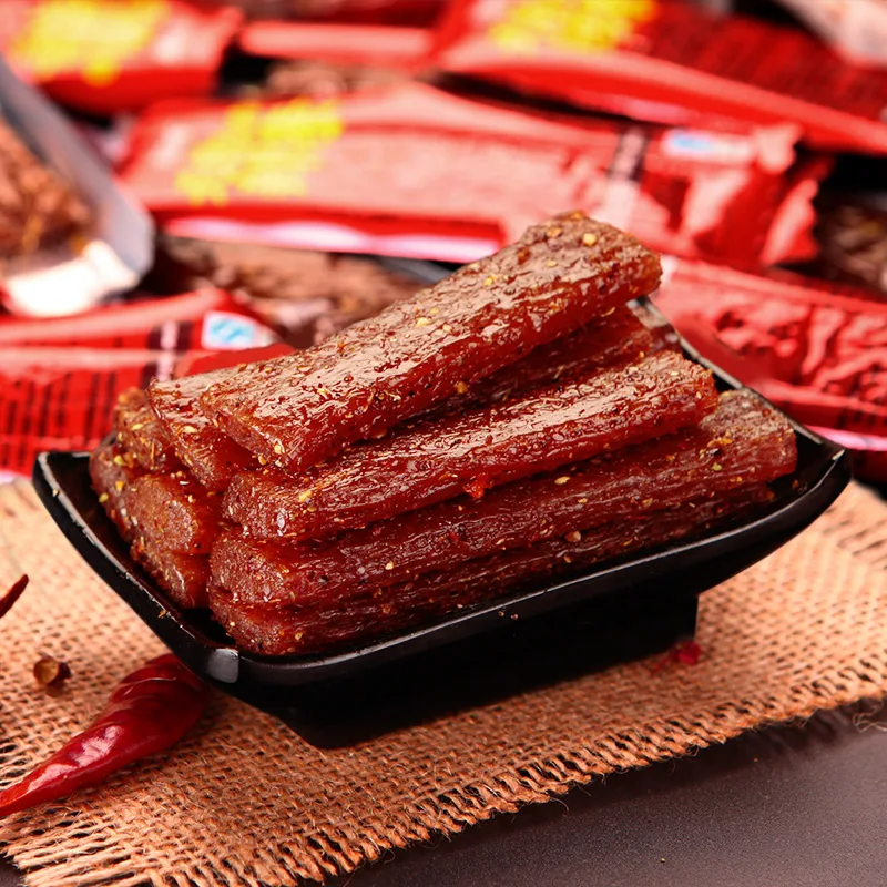 ShuDaoXiang Spicy Strip 298g Per Bag 80 Bags Per Carton Chilli Snack Spicy Gluten Sticks Latiao