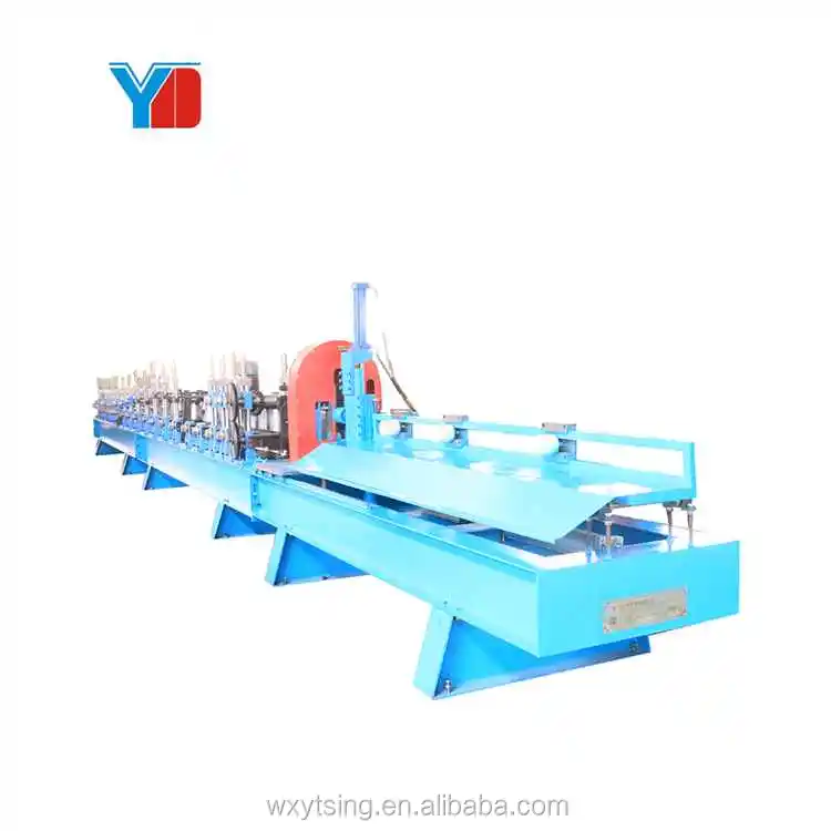 Joint Seam Steel Square Pipe Roll Forming  Machine Automatically PLC Control Gutter Downspout Pipe