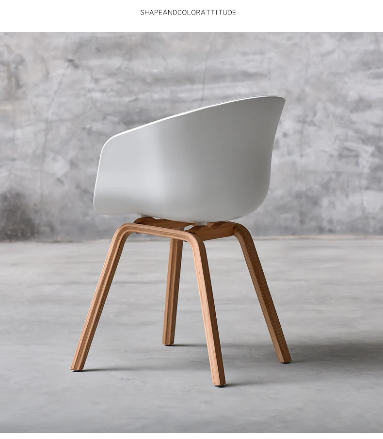 High Quality Plastic Armchair Polypropylene Shell Metal Legs Dining Chairs