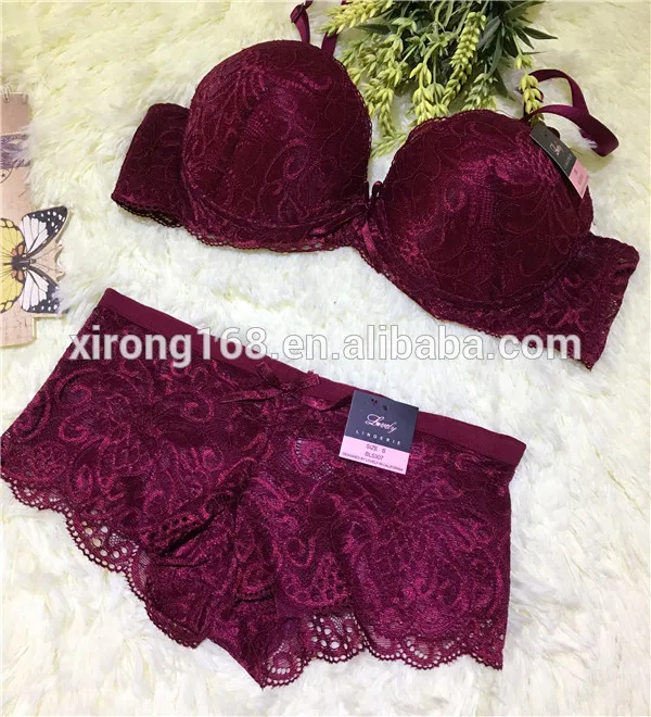 Manufacturer OEM Service Hot Selling Women Panties High Quality Pure Color Young Ladies Lace Lingerie Briefs
