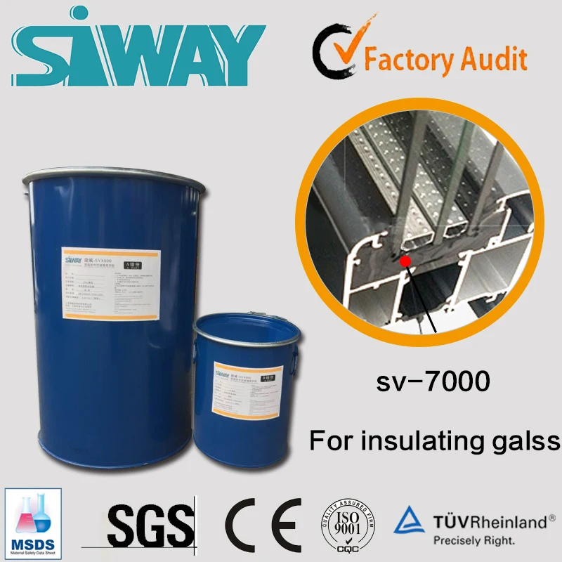 Завод прямые продажи Две части компонент авто стекла пу герметик полиуретановый