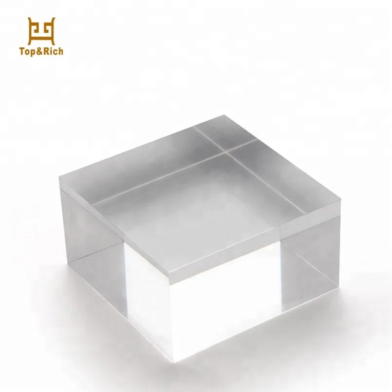 Clear Laser Cut Etching 20mm Plexiglass Acrylic Display Blocks