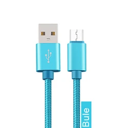 3m 10ft Nylon Braided Data 5pin Cord USB Micro USB Android Cable